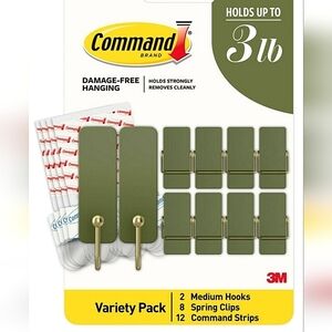 Command Limited Addition Hooks 10 Pack: Color Sage 10 Hooks 12 Strips